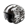 KASK MOTOCYKLOWY HJC V31 FLAME WHITE BLACK L