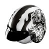 KASK MOTOCYKLOWY HJC V31 FLAME WHITE BLACK L