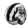 KASK MOTOCYKLOWY HJC V31 FLAME WHITE BLACK XL