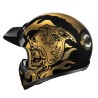 KASK MOTOCYKLOWY HJC V60 FLAME BLACK GOLD M
