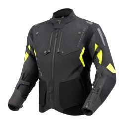 KURTKA MOTOCYKLOWA TEKSTYLNA REBELHORN HIKER 4 DARK GREY BLACK FLUO YELLOW XL