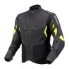 KURTKA MOTOCYKLOWA TEKSTYLNA REBELHORN HIKER 4 DARK GREY BLACK FLUO YELLOW XXL