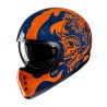 KASK MOTOCYKLOWY HJC V60 FLAME BLACK ORANGE L