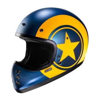KASK MOTOCYKLOWY HJC V60 NYX BLUE YELLOW M