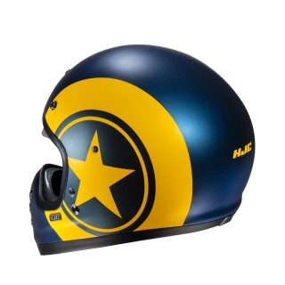 KASK MOTOCYKLOWY HJC V60 NYX BLUE YELLOW XL