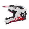NOX KASK OFF ROAD / CROSS N634 GRADIENT KOLOR BIAŁY/CZERWONY ROZMIAR XL