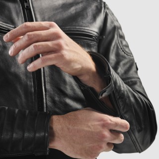 KURTKA MOTOCYKLOWA SKÓRZANA REBELHORN HUNTER 2 BLACK L