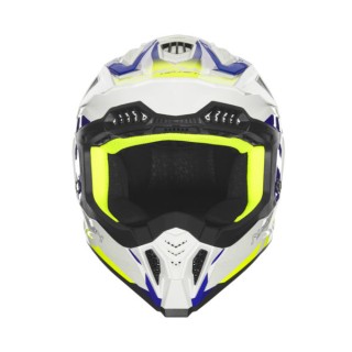 NOX KASK OFF ROAD / CROSS N634 GRADIENT KOLOR BIAŁY/NIEBIESKI/ŻÓŁTY FLUO ROZMIAR XXL