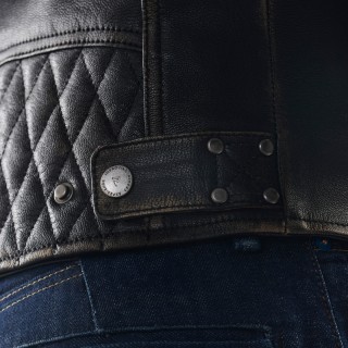 KURTKA MOTOCYKLOWA SKÓRZANA REBELHORN HUNTER 2 VINTAGE BROWN S