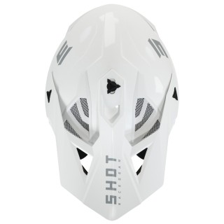 SHOT RACING WYPRZEDAŻ KASK MOTO LITE SOLID WHITE GLOSSY 2.0 KOLOR BIAŁY BŁYSZCZĄCY ROZMIAR L