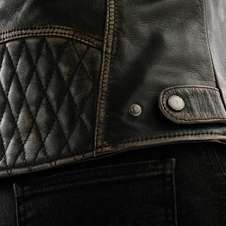 KURTKA MOTOCYKLOWA SKÓRZANA DAMSKA REBELHORN HUNTER 2 VINTAGE BROWN WM