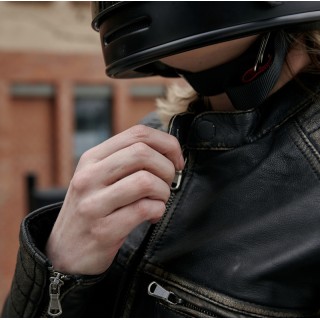 KURTKA MOTOCYKLOWA SKÓRZANA DAMSKA REBELHORN HUNTER PRO VINTAGE BLACK WS