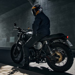 KURTKA MOTOCYKLOWA TEKSTYLNA REBELHORN HUNTER NAVY BLUE 7XL