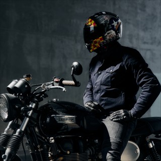KURTKA MOTOCYKLOWA TEKSTYLNA REBELHORN HUNTER NAVY BLUE XXL