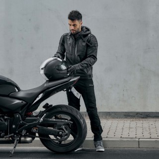 KURTKA MOTOCYKLOWA SKÓRZANA REBELHORN IMPALA BLACK XL