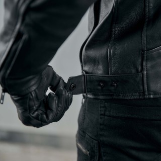 KURTKA MOTOCYKLOWA SKÓRZANA REBELHORN IMPALA BLACK XXL