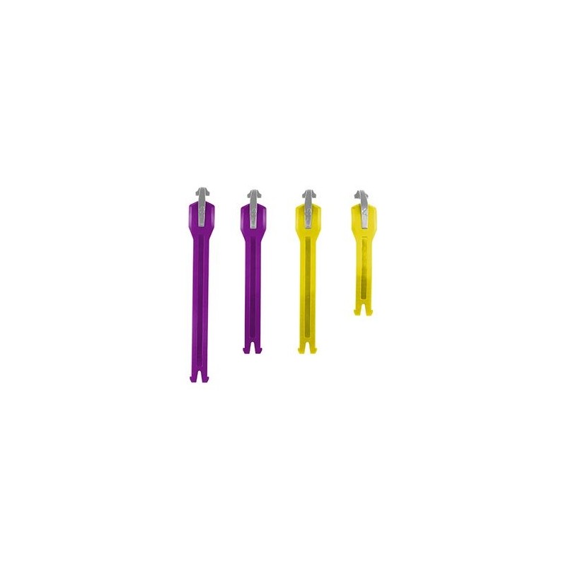 LEATT ZESTAW PASKÓW DO BUTÓW CROSS 4.5/5.5 FLEXLOCK STRAP KIT COOL UNITED KOLOR FIOLETOWY/ŻÓŁTY (CZĘŚCI ZAMIENNE)