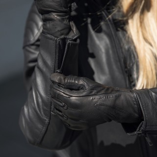 KURTKA MOTOCYKLOWA SKÓRZANA DAMSKA REBELHORN IMPALA BLACK WL