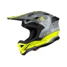 UFO KASK DIAMOND CROSS CARBON FIBERGLASS MADE IN ITALY KOLOR SZARY/ŻÓŁTY NEON ROZMIAR L