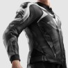 KURTKA MOTOCYKLOWA SKÓRZANA REBELHORN INFERNO BLACK WHITE 48