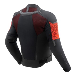 KURTKA MOTOCYKLOWA TEKSTYLNA REBELHORN JAX BLACK RED XXL