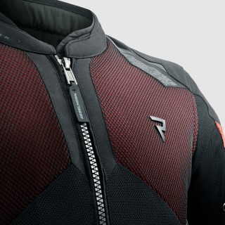 KURTKA MOTOCYKLOWA TEKSTYLNA REBELHORN JAX BLACK RED XS