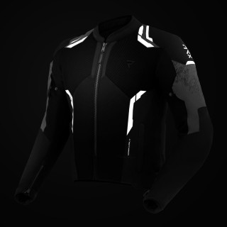 KURTKA MOTOCYKLOWA TEKSTYLNA REBELHORN JAX BLACK GREY 4XL