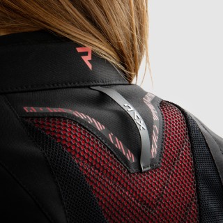 KURTKA MOTOCYKLOWA TEKSTYLNA DAMSKA REBELHORN JAX BLACK RED W3XL