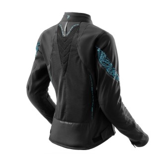 KURTKA MOTOCYKLOWA TEKSTYLNA DAMSKA REBELHORN JAX BLACK BLUE WXL