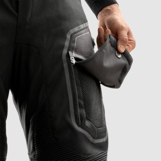 SPODNIE MOTOCYKLOWE TEKSTYLNE REBELHORN BORG 2 BLACK (KRÓTKA NOGAWKA) S-XL