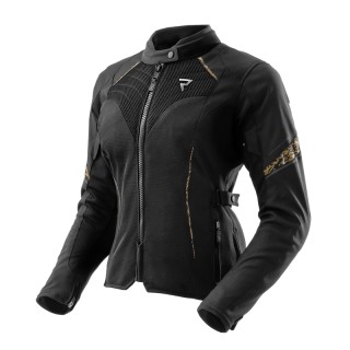 KURTKA MOTOCYKLOWA TEKSTYLNA DAMSKA REBELHORN JAX BLACK GOLD W5XL