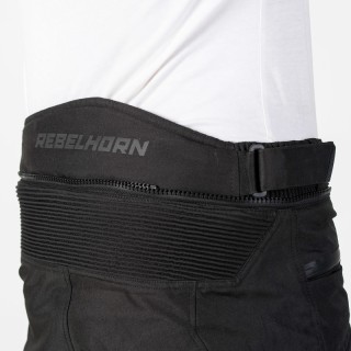 SPODNIE MOTOCYKLOWE TEKSTYLNE REBELHORN BORG BLACK S