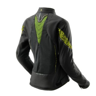 KURTKA MOTOCYKLOWA TEKSTYLNA DAMSKA REBELHORN JAX BLACK FLUO YELLOW WS