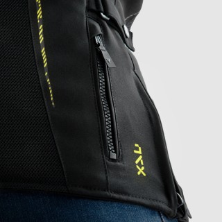 KURTKA MOTOCYKLOWA TEKSTYLNA DAMSKA REBELHORN JAX BLACK FLUO YELLOW WS