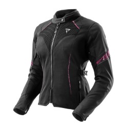 KURTKA MOTOCYKLOWA TEKSTYLNA DAMSKA REBELHORN JAX BLACK PINK W6XL