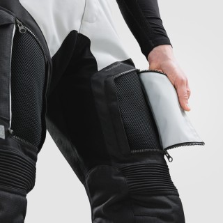 SPODNIE MOTOCYKLOWE TEKSTYLNE REBELHORN CUBBY 5 BLACK GREY S