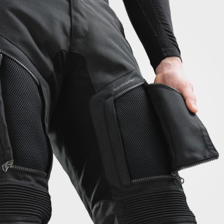 SPODNIE MOTOCYKLOWE TEKSTYLNE REBELHORN CUBBY 5 BLACK (DŁUGA NOGAWKA) L-XL