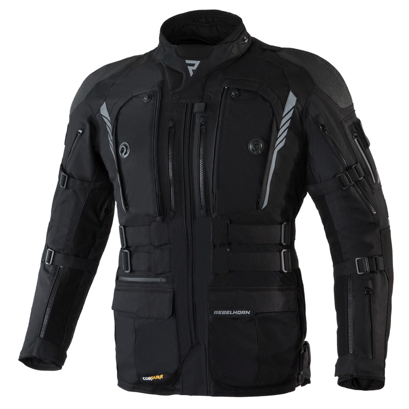 KURTKA MOTOCYKLOWA TEKSTYLNA REBELHORN PATROL BLACK XL