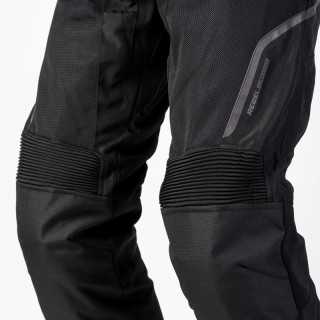 SPODNIE MOTOCYKLOWE TEKSTYLNE REBELHORN FLUX BLACK 6XL