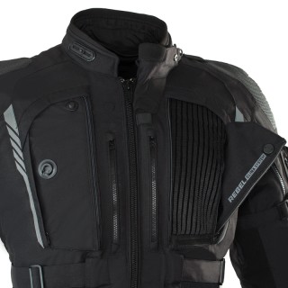 KURTKA MOTOCYKLOWA TEKSTYLNA REBELHORN PATROL BLACK XXL