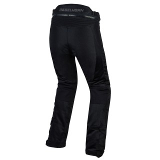 SPODNIE MOTOCYKLOWE TEKSTYLNE DAMSKIE REBELHORN FLUX BLACK W3XL