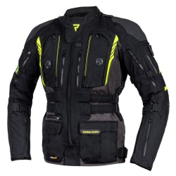 KURTKA MOTOCYKLOWA TEKSTYLNA REBELHORN PATROL BLACK FLUO YELLOW S