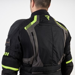 KURTKA MOTOCYKLOWA TEKSTYLNA REBELHORN PATROL BLACK FLUO YELLOW M
