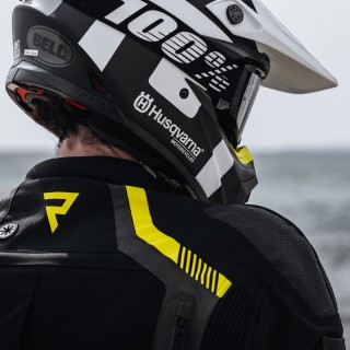 KURTKA MOTOCYKLOWA TEKSTYLNA REBELHORN PATROL BLACK FLUO YELLOW S