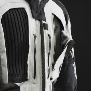 KURTKA MOTOCYKLOWA TEKSTYLNA REBELHORN PATROL GREY BLACK FLUO YELLOW L