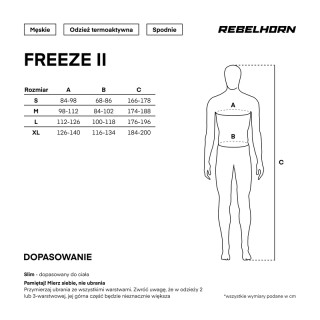 SPODNIE TERMOAKTYWNE REBELHORN FREEZE 2 BLACK S