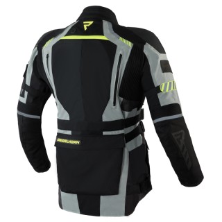 KURTKA MOTOCYKLOWA TEKSTYLNA REBELHORN PATROL GREY BLACK FLUO YELLOW 7XL