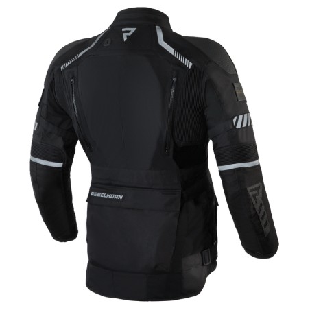 KURTKA MOTOCYKLOWA TEKSTYLNA REBELHORN PATROL BLACK 3XL