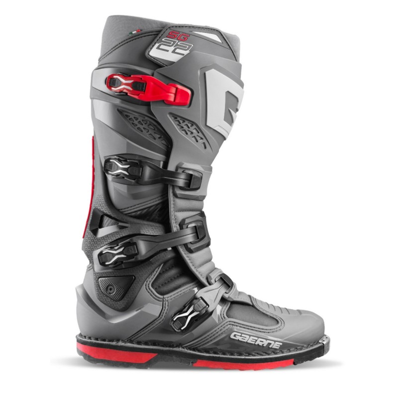 GAERNE BUTY CROSS/ENDURO MODEL SG-22 ANTHRACITE/BLACK/RED KOLOR ANTRACYT/CZARNY/CZERWONY ROZMIAR 44 GAERNE BUTY CROSS/ENDURO MODEL SG-22 ANTHRACITE/BLACK/RED KOLOR ANTRACYT/CZARNY/CZERWONY ROZMIAR 44
