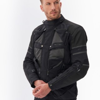 KURTKA MOTOCYKLOWA TEKSTYLNA REBELHORN RANGE BLACK XXL